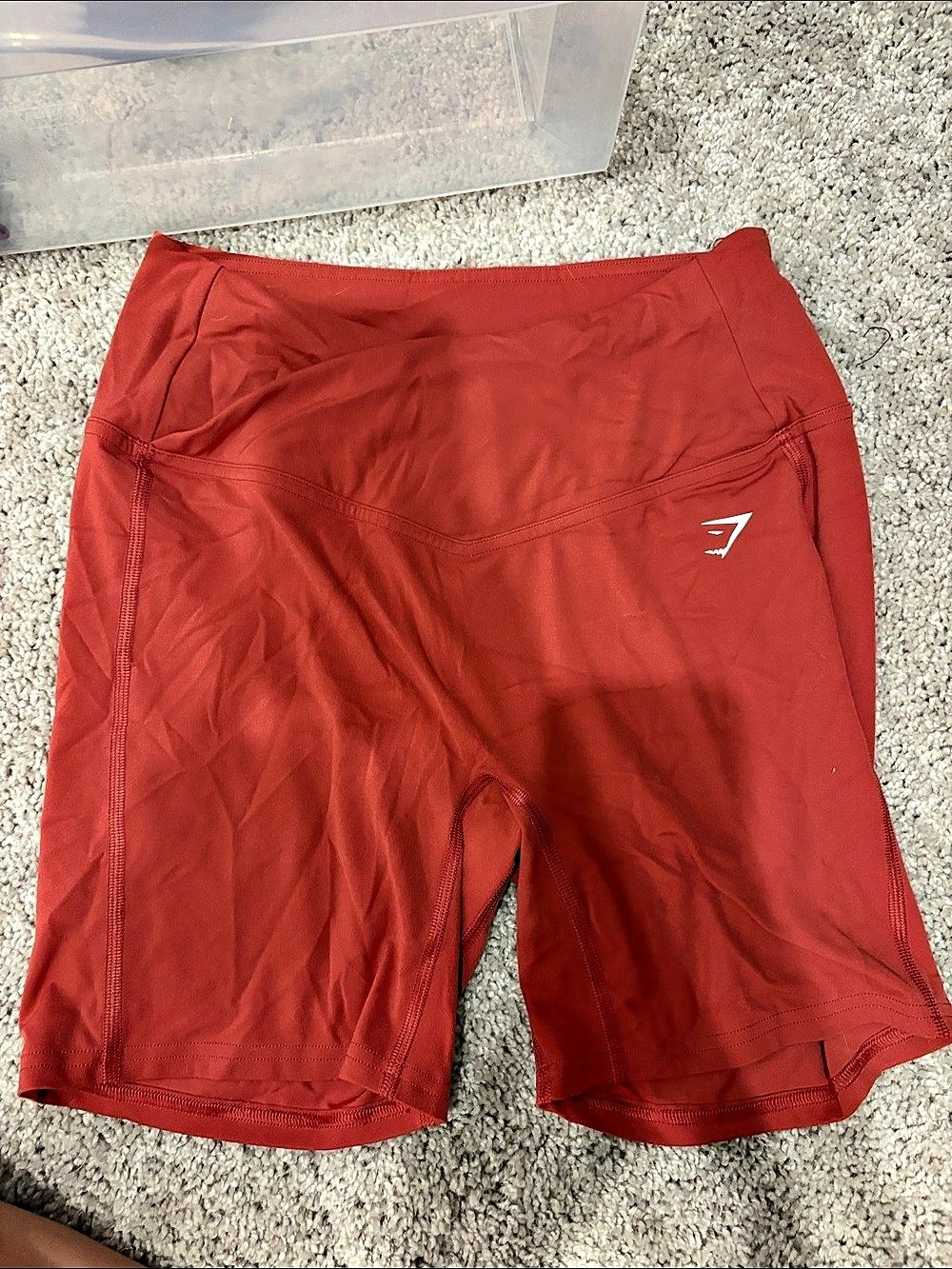 GYMSHARK Women’s Athletic Shorts in Red Size Medium Like New
